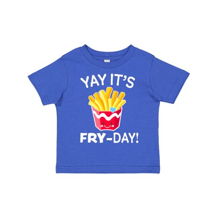 

Inktastic Yay Its Fry Day with Cute French Fries Gift Toddler Boy or Toddler Girl T-Shirt