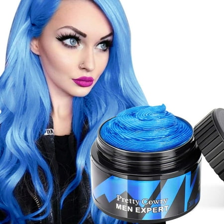 Colored Hair Wax Wash Out Hair Color Wax Temporary Blue Hair Dye Hairstyle  Cream Hair Pomades for Men and Women | Walmart Canada