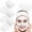 Whilte, variant on VigorousTrade Spa Facial Headband Head Wrap Terry Cloth Headband 4 Counts Stretch Towel for Bath, Makeup and Sport (White)