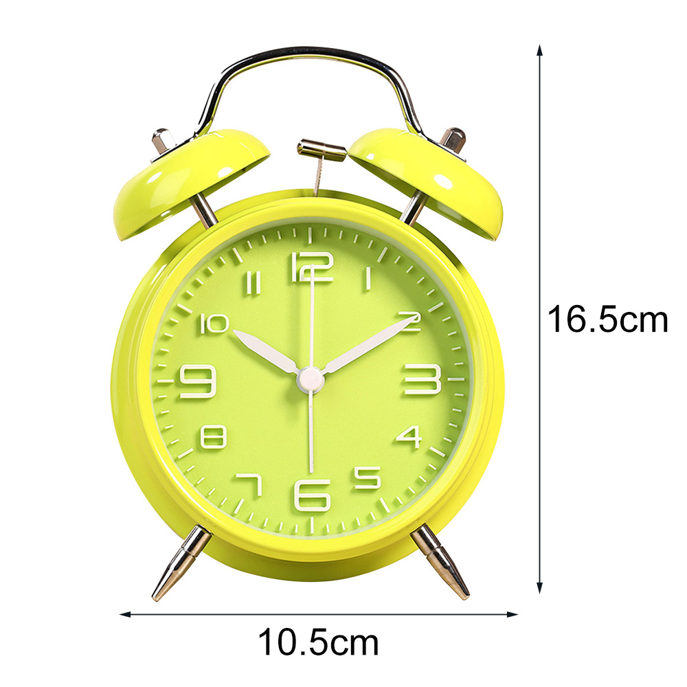 Vintage Alarm Clocks Retro Double Bells Ringing Mechanical 4 inch Extra