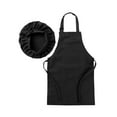 thumbnail image 3 of CHICTRY Kids Boys Girls Adjustable Aprons and Chef Hat for Cooking Baking Painting Black S, 3 of 4