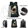 thumbnail image 6 of Uorisanigo Kids Backpack for Boys and Girls, Shark Design School Backpack Travel Backpacks Elementary School Bag Preschool Casual Daypack with Adjustable Padded Straps(17 inch), 6 of 6
