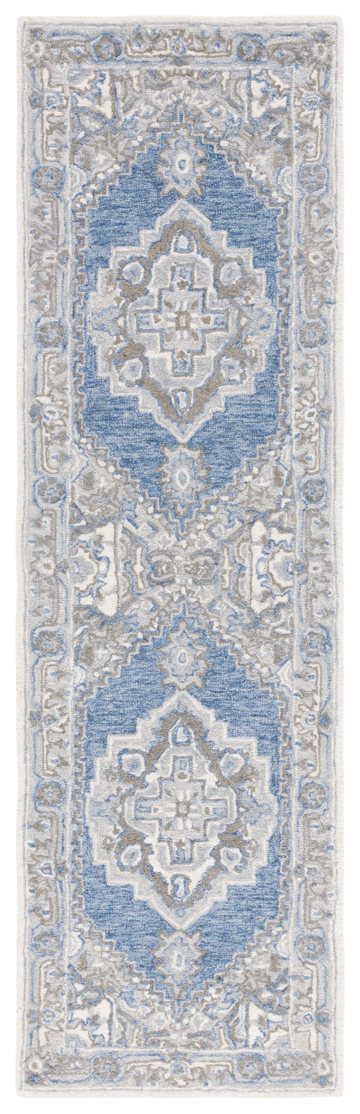 Safavieh Metro Bevis Medallion Runner Rug, Navy/Ivory, 2'3" x 8'