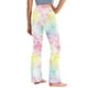 thumbnail image 4 of Odeerbi 2-13 Años Niñas Pantalones de Yoga de Pierna Ancha Tie-Dye Entrenamiento Baile Pantalones Deportivos Lindos Elasticidad Cintura Alta Pantalones de Pierna Recta, 4 of 9