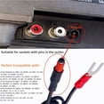 thumbnail image 4 of Sam&Johnny Cable de tierra para tocadiscos de fonógrafo para tocadiscos de cartucho magnético Technics SL-BD10, BD20, BD22, BD35, SL-QD33, SL-QD22, cable de conexión a tierra suave de silicona (5 pies, 4 of 5