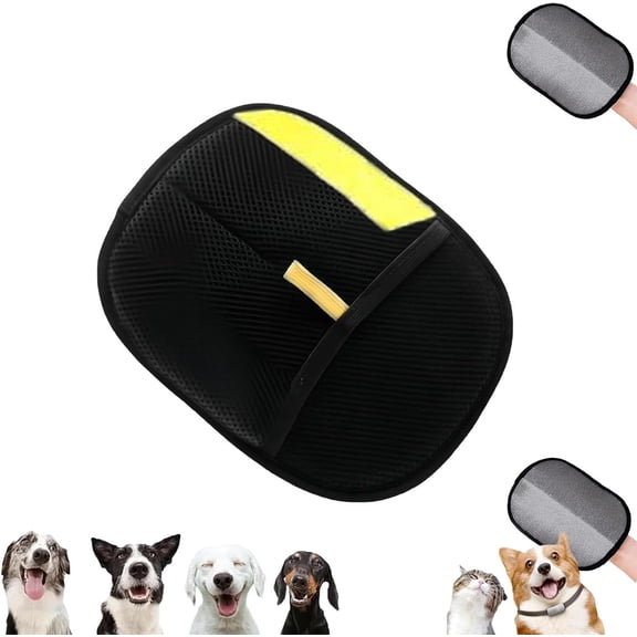 Purepathhair Remover, Upgraded Version Pet Hair Remover Electrostatic Gloves, Two-Way Sticky Design, Washable Reusable Grooming Gloves for Pet Hair & Dirt, Effective Hair Removal (1PC)