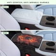 thumbnail image 4 of Renewold Wolf Flame Red Car Center Console Cover Soft Armrest Cover Protector Wear-Resistant Non-slip Middle Console Pad Protective Cover for Car Storage Box Universal Fit, 4 of 9
