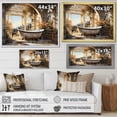 thumbnail image 4 of Designart "Luxurious Golden Bathroom I" Bath & Laundry Floater Framed Canvas Wall Art, 4 of 7