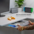 thumbnail image 3 of Mount-It! Large Electric Height Adjustable Desk for Corners, Automatic Standing Desk with Smooth Ergonomic Height Adjustment, 3 of 11