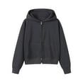thumbnail image 7 of BLVB Womens Zip up Hoodies Jackets Cropped Sweatshirts Fall Outfits Casual Comfy Workout Tops Winter Clothes, 7 of 7
