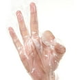 thumbnail image 4 of Gants Jetables de Qualité Alimentaire en Poly Sans Poudre et Sans Latex 100 Pcs (Transparents), 4 of 7