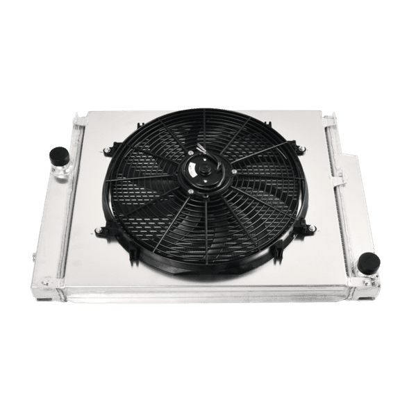 Aluminum Radiator 16" Fan Shroud for 1992-1999 BMW E36 323i 325i 328i MT 2 Row