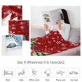 thumbnail image 4 of Cute Winter Snowman Throw Flannel Blanket 40x60In Green Christmas Tree Snowflake Gift Red Super Soft Cozy Bed Blanket, Lightweight Plush Fuzzy Bed Throw for Bedroom Sofa Couch Living Room, 4 of 4