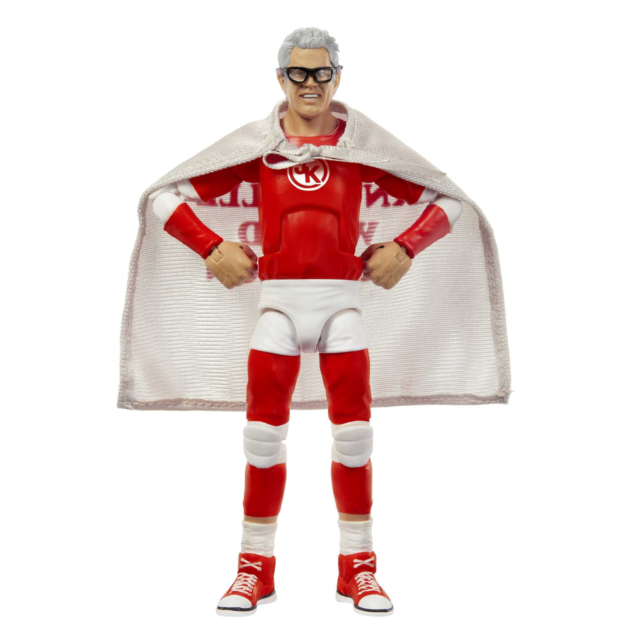 WWE Elite Collection Johnny Knoxville Action Figure with Accessories, Posable Collectible (6-inch)