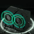 thumbnail image 5 of YUNAFFT Computer Speakers 2.0 USB Powered Gaming Speakers With RGB LED Light 3.5mm Aux Input Stereo Mini Multimedia Speaker For PC Desktop Laptop Cellphone Monitor, 5 of 6