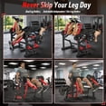 thumbnail image 3 of YODOLLA Unilateral & Bilateral Leg Extension & Curl Machine, Convertible Seated & Lying Lower Body Workout Bench, Home Gym Quad & Hamstring Leg Strength Training Equipment, 3 of 8