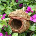 thumbnail image 4 of Casas de pájaros hechas Accesorios de decoración para hogar Casas para pájaros colgantes para exteriores Chickadee & Bird Hut Hierba Casa para CUTICAT Casa del colibrí, 4 of 7