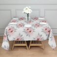 thumbnail image 3 of Pioneer Flower Floral Print Pattern Square Tablecloth, Waterproof Wipeable Spillproof Washable Table Cover for Home Kitchen Party Decor, 60"x60", 3 of 6