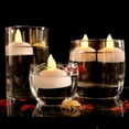 thumbnail image 4 of 12 Pcs Waterproof Flameless Floating LED Candles Floating Tealights Pool Lights Battery Flickering LED Tea Lights Candles, 4 of 6