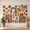 D, variant on XaaKee Large Wall Tapestry, Terracotta Tribal Portals Bohemian Mural, High-Quality Polyester Tapestry, 60x40Inch