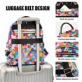 thumbnail image 3 of FORMRS Mini Backpack Purse for Women Travel Daypack Casual Shoulder Bag, Blue Colorful Circles, 3 of 7