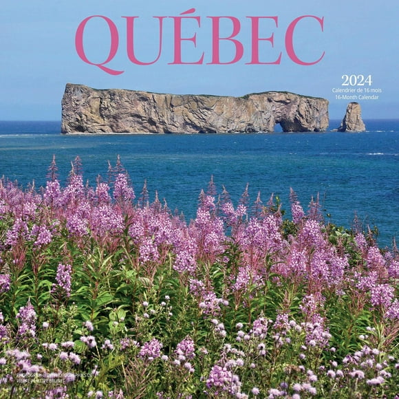 Wyman Publishing Le Québec 2024 30.48x60.96 CM Mur Carré Calendrier, 9781525611636