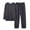 D-318 Dark Gray, variant on Gray Straight Leg Elastic Waist Plain Long Leg Match Sleepshirts Sets for Man Fall Winter Flannel Top Pants Pajamas Sleepshirts Set Mens 2026 Clothing XXL