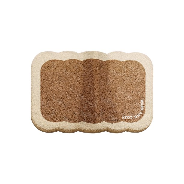 Alfombra de Ducha de Estilo Cremoso Antideslizante de Imitación de la Estera de Entrada de Lana de Oveja para el Baño, Alfombras de Baño Azules Absorbentes de Agua de 19.68x31.49In Antideslizantes Par