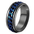 thumbnail image 1 of Anillo de acero inoxidable con anillo giratorio de 8 mm., 1 of 5