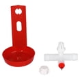 thumbnail image 4 of Juego de 10 bebederos automáticos para pollos, con conexión en T blanca, duraderos., 4 of 14