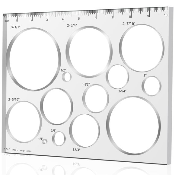 Plantilla de fresadora para carpintería Monliful 13 en 1, 25,4 x 20 cm