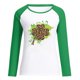 thumbnail image 4 of Moda mujer primavera Patchwork St. Patrick's Day impreso manga larga cuello redondo Casual Tee Tops Pompotops  gfhjh20084, 4 of 4