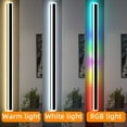 thumbnail image 3 of 2Pack Outdoor Wall Lights, Long Outdoor Modern Led Wall Light, Waterproof Ip65 Warm/RGB 110v Outdoor Garage Lights Wall Mount Frosted White Acrylic Exterior Light Fixture for Patio (Black, 60in), 3 of 12
