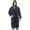 Blue, variant on Daolelai Men's Winter Large Size Mid-Length Bathrobe Long-Sleeved Robe