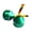 Green, variant on Primegos Finger Toy Finger Dexterity Trainer Hand-Eye Coordination Compact Portable Aluminum Alloy Stress Relief Fidget Toy
