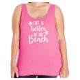 thumbnail image 1 of Life Is Better At The Beach Womens Tank Top, 1 of 1