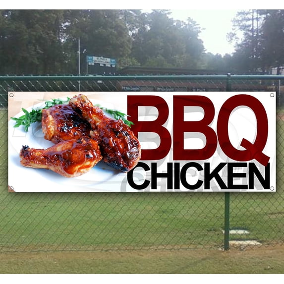 BBQ Chicken 13 oz heavy duty vinyl banner sign with metal grommets, new, store, advertising, flag, (many sizes available)