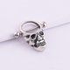 thumbnail image 4 of 2pcs Skull Head Anillos de Pezón 14g Barbell Bar Anillos Punk Halloween, 4 of 6