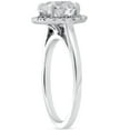 thumbnail image 2 of Pompeii 1.75 ct Round Diamond Halo Engagement Ring 14k White Gold Lab Grown (FG,VS), 2 of 4