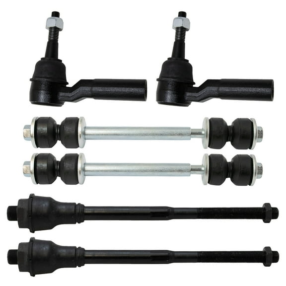 TRQ Front Tie Rod End Sway Bar Link Steering Suspension Kit 6pc Set PSA28668 Fits select: 2011-2019 CHEVROLET SILVERADO, 2011-2019 GMC SIERRA