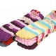 thumbnail image 2 of Lote de 3 pares de calcetines suaves a rayas con punta afelpada para mujer, chanclas, tallas 9-11, 2 of 4