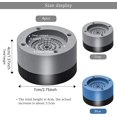 thumbnail image 2 of Anti-vibration Pads, 4 Pieces Washing Machine Rubber Feet Pads Washing Machine Foot Pads Anti-vibration Pad, for Washing Machine and Dryer (Gray3.5cm), 2 of 5