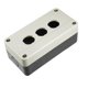 thumbnail image 1 of Caja de estación de control de interruptor pulsador 22mm 3 orificios para botones negro y gris claro, 1 of 4