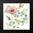 thumbnail image 2 of Finn, Livi 12x12 Black Modern Framed Museum Art Print Titled - Dainty Peaches and Cream I, 2 of 5