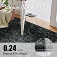 thumbnail image 3 of ATHOPE 2x3 Small Area Rug, Vintage Medallion Non-Slip Soft Low Pile Washable Rug Large Distressed Rug Indoor Retro Carpet for Entryway Kitchen Bathroom, Black Onyx, 3 of 8