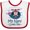 White and Red, variant on Inktastic My Nani Loves Me Grandson Bear Boys Baby Bib