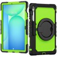 thumbnail image 2 of ELEHOLD Rugged Case for  Samsung Galaxy Tab S10 FEplus/FE+ 2025 Three-Layer Protection with Screen Protector Portable Folding Handle Grip 360° Rotating Kickstand Bracket Shockproof Cover,B, 2 of 6