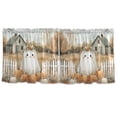 thumbnail image 7 of Yayeee Kitchen Curtains Tier Set of 2 Light Filtering 57"x36" Over Sink Window Panels, Cute Halloween Pumpkins, 7 of 7