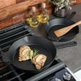 thumbnail image 5 of Spice by Tia Mowry Savory Saffron Pre-seasoned 2 Piece 10in and 12in Cast Iron Skillet Set, 5 of 5