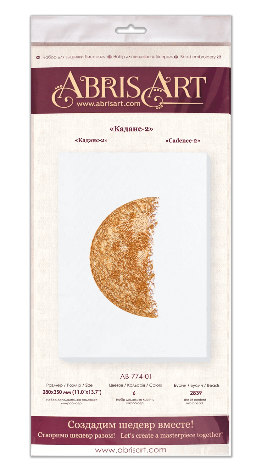Bead Embroidery Kit - Cadence-2 white AB-774-01